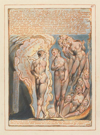 Jerusalem, Tafel 81, Ich habe diejenigen verspottet.... von William Blake