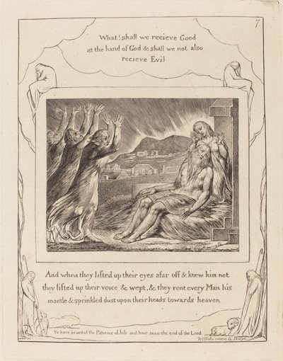 Hiobs Tröster von William Blake