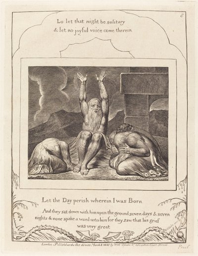 Hiobs Verzweiflung von William Blake