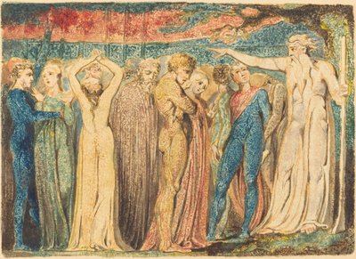 Joseph von Arimathäa predigt den Briten von William Blake