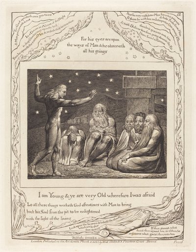 Der Zorn Elihus von William Blake