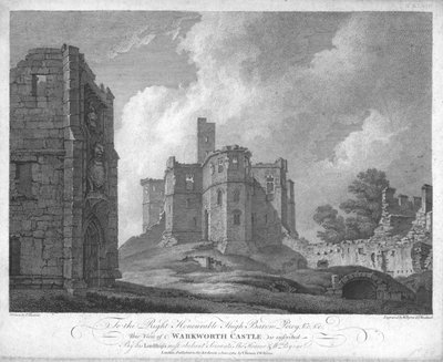 Warkworth Castle, ca. 1784 von William Byrne