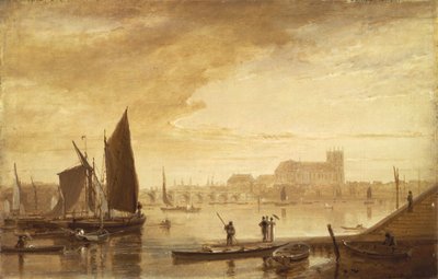 Westminster Bridge und Abtei von William Daniell