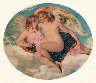Cupid und Psyche, 19. Jahrhundert von William Etty