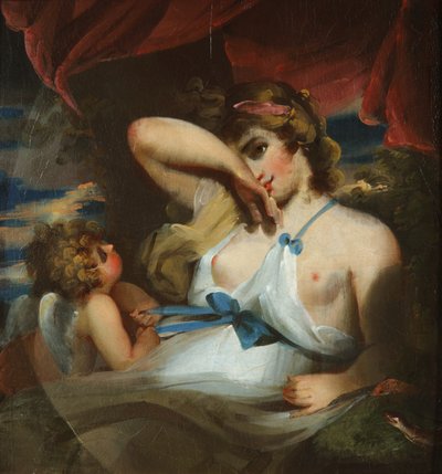 Göttin und Amor von William Etty