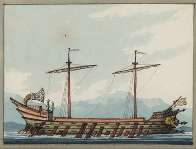 Eine römische Trireme von William Ffarington