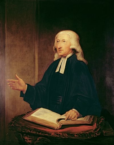 Porträt von John Wesley (1703-1791), 1788 von William Hamilton