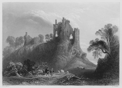 Carrigogunnell Castle, nahe Limerick (Stich) von William Henry (after) Bartlett