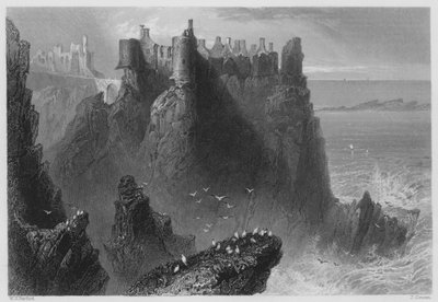 Dunluce Castle (Stich) von William Henry (after) Bartlett