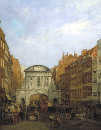 Temple Bar vom Strand, London von William Henry