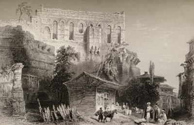 Palast des Belisarius, Türkei, Istanbul von William Henry Bartlett