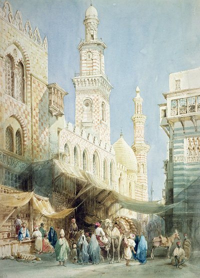 Die Sharia El Gohargiyeh, Kairo von William Henry Bartlett