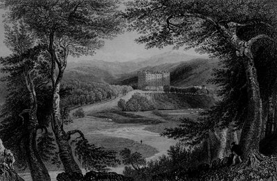 Ansicht von Drumlanrig Castle, Dumfriesshire von William Henry Bartlett