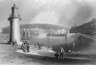Hafen von Whitehaven, ca. 1840-50 von William Henry Bartlett