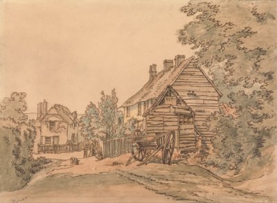 Eine Straße in einem Dorf von William Henry Hunt