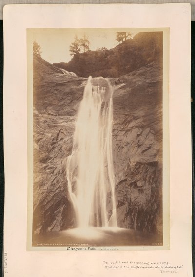 Mittlerer Wasserfall. Cheyenne-Fälle von William Henry Jackson