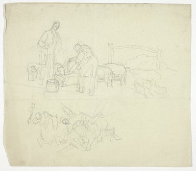 Schweine füttern von William Henry Pyne