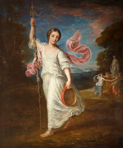 Lady Emily Kerr als Bacchantin, ca. 1770 von William Hoare