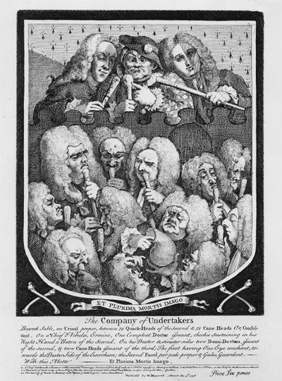 Eine Konsultation von Ärzten, 1736 von William Hogarth