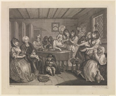Der Lebensweg einer Dirne, Platte 6 von William Hogarth