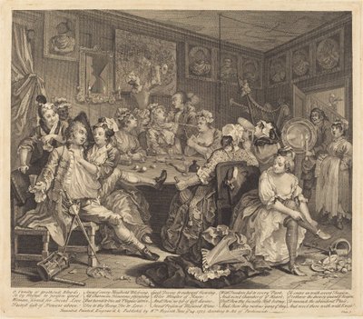 Der Lebensweg eines Wüstlings: Tafel 3 von William Hogarth