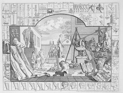 Analyse der Schönheit, Platte 1, 1753 von William Hogarth