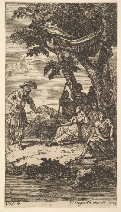 Cassandra, Frontispiz, Bd. 4, 1725 von William Hogarth