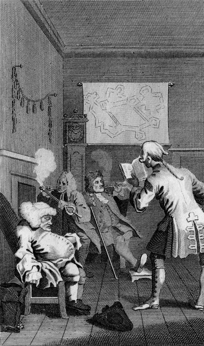 Frontispiz zu Tristram Shandy von William Hogarth von William Hogarth