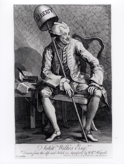 John Wilkes (1727-97) von William Hogarth