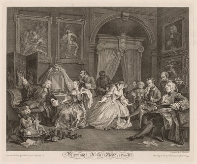Heirat à la Mode: Die Toilettenszene von William Hogarth