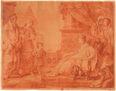 Moses wird zur Tochter des Pharao gebracht von William Hogarth