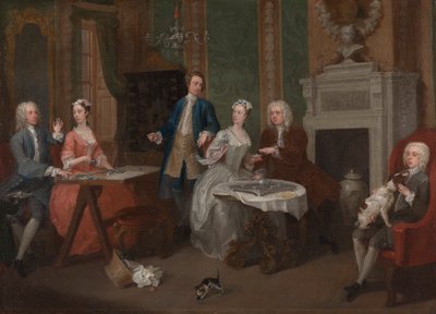 Porträt einer Familie von William Hogarth
