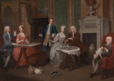 Porträt einer Familie (ca. 1735) von William Hogarth