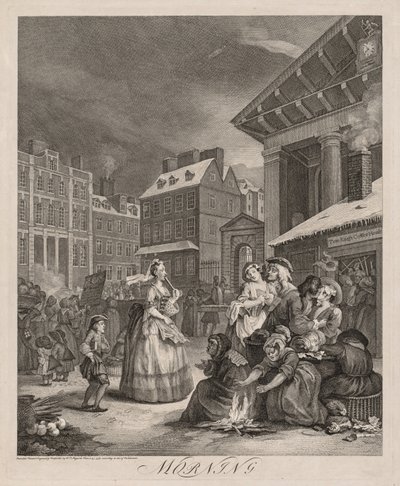Die vier Tageszeiten, 1738 von William Hogarth