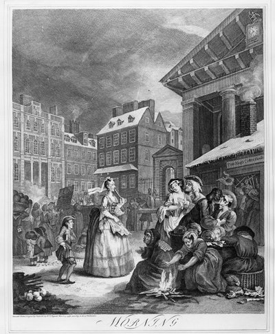 Tageszeiten, Morgen von William Hogarth
