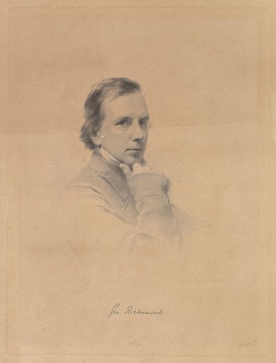 George Richmond - Selbstporträt, 1850-70 von William Holl