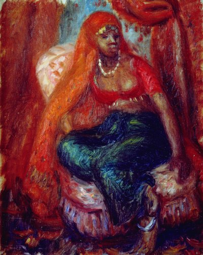 Schwarze Frau im Kostüm von William James Glackens