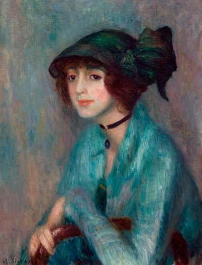 Die Brünette von William James Glackens