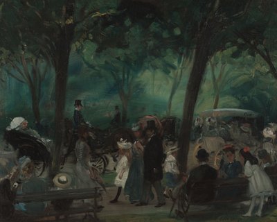 Die Fahrt, Central Park, ca. 1905 von William James Glackens