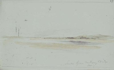 Sande von der Duddon Eisenbahnbrücke von William James Linton
