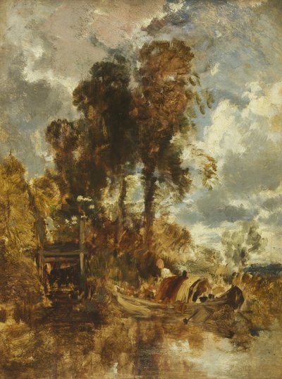 Aalkörbe an der Themse von William James Muller