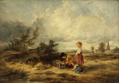 Hampstead Heath, die Vogelfalle von William James Muller