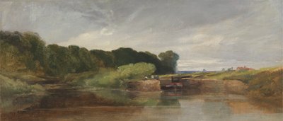 Hanham Lock am Avon von William James Muller