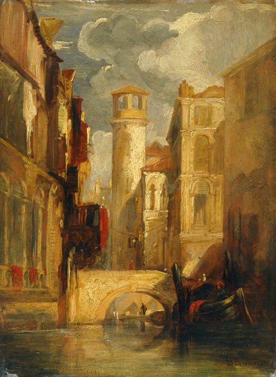 Venezianische Szene, 1832-1845 von William James Muller