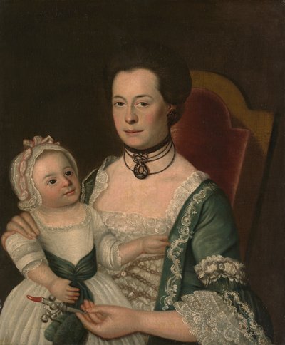 Mrs. Jacob Hurd und Kind, ca. 1762 von William Johnston