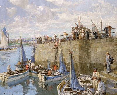 Sardinenfischer, Concarneau von William Lee Hankey