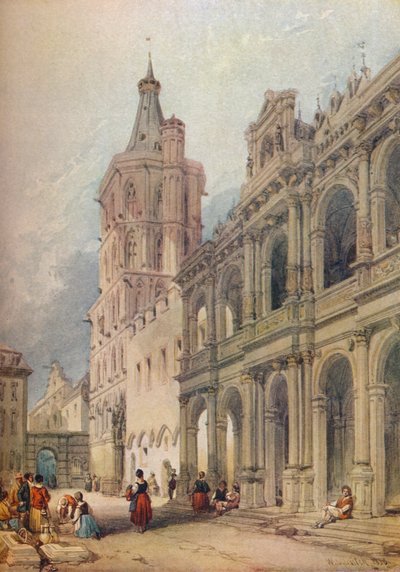 Rathaus, Köln, ca. 1841 von William Leighton Leitch