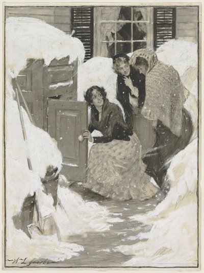 Skizze für eine Buchillustration von William Leroy Jacobs