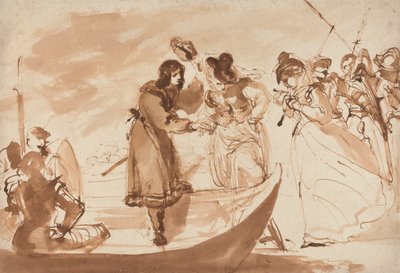 Maria Stuart, beim Einschiffen von William Lock Ii