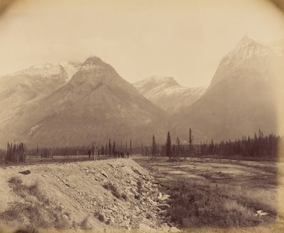 Eisenbahn und Berge von William McFarlane Notman